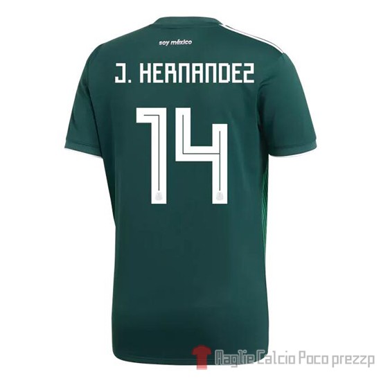 Camiseta Messico Giocatore J.hernandez Primera 2018 - Clicca l'immagine per chiudere
